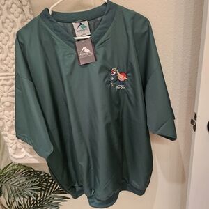 Augusta Sportswear Green Golf Windbreaker Pullover | Tourism Tee-Off Embroidered